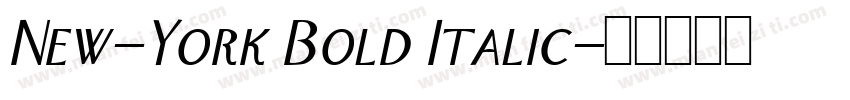 New-York Bold Italic字体转换